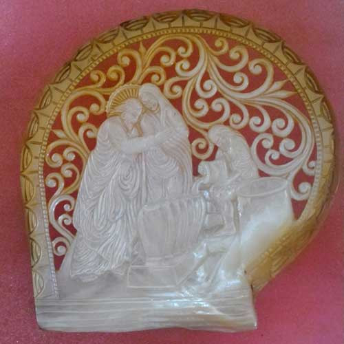 Mother of Pearl Shell Carving