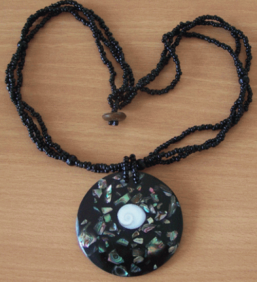 Paua And Mop Mosaic Necklace