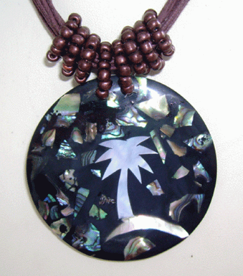 mosaic paua necklace