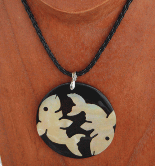 Necklace shell resin