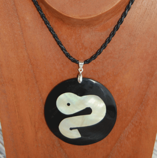 Necklace shell resin