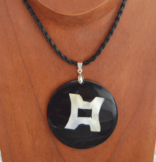 Zodiac shell resin necklace