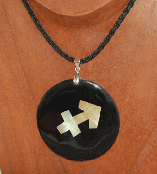 Zodiac shell resin necklace
