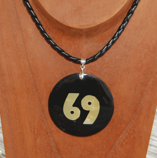 Zodiac shell with resin necklace