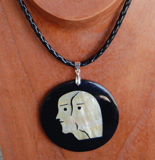 Zodiac shell with resin necklace