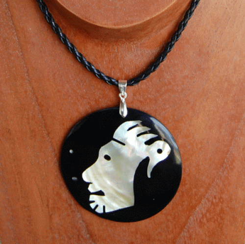 shell with resin necklace