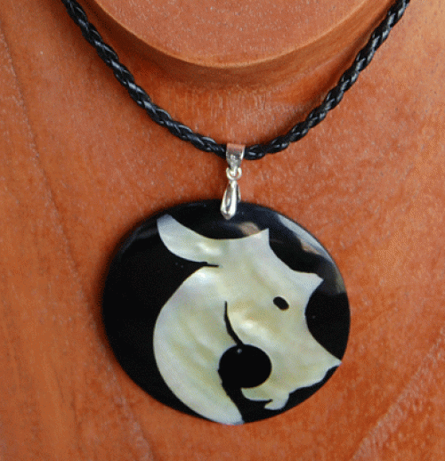 shell with resin necklace