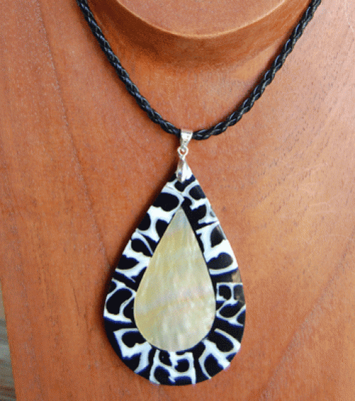 shell mosaic necklace