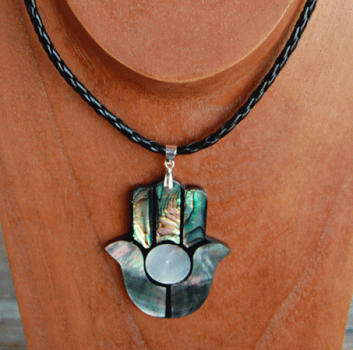 shell mosaic necklace