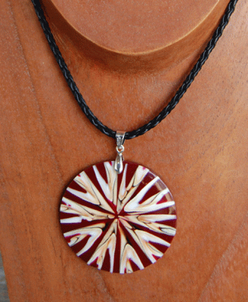 shell mosaic necklace
