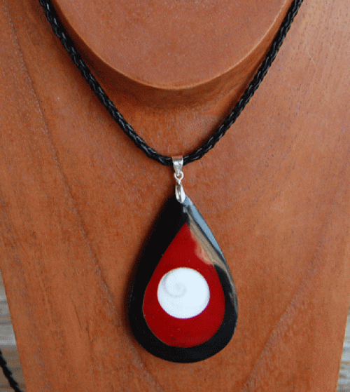 shell mosaic necklace