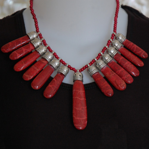 red coral huge best pcs necklace